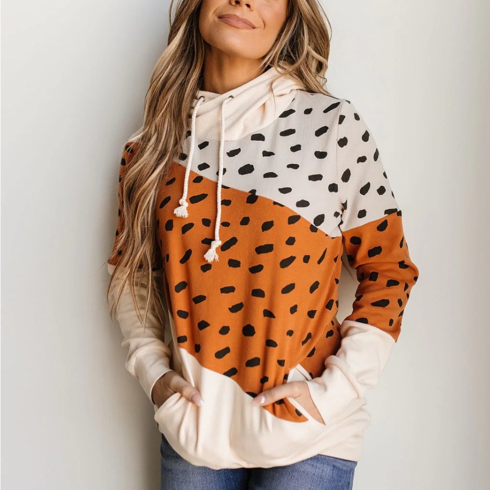 NWT Animal Print Hoodie from Sunday Sparks Clothing Co. sizes S, M, L